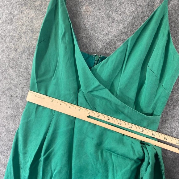 Lovers and Friends Dress Small Green Wrap V-Neck Sleeveless High Low Midi Orchid - Picture 10 of 16